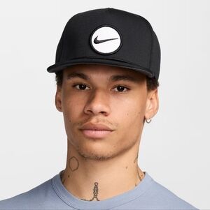 NWT Nike Men's Retro Pro Performance Snapback Hat Size S/M (Black) HF7482-010